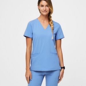 Figs Casma Three Pocket Scrub Top SzL